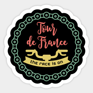 The Race is ON Tour de France Only for TRUE Cycling Lovers Retro Vintage style Sticker